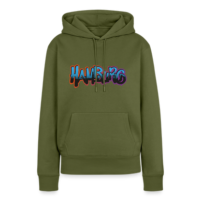 Damen Premium Hoodie - Hamburg - Khaki