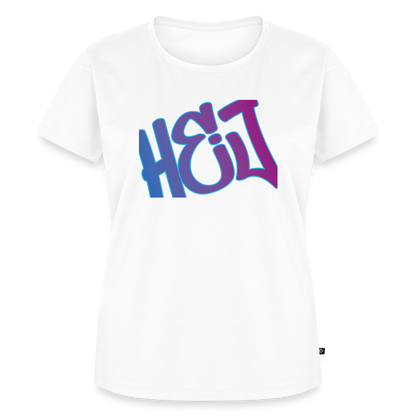 Damen Premium Bio T-Shirt - Hej - Weiß