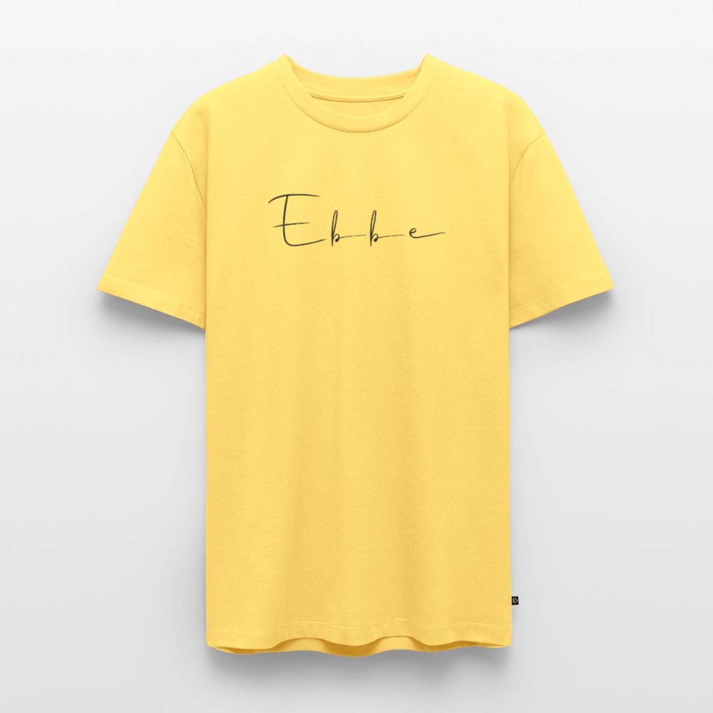 Ebbe - Herren Premium Bio T-Shirt - Pastellgelb