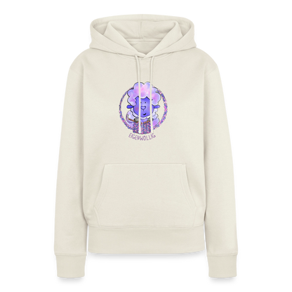 Frauen Premium Hoodie - Eigenwollig - Naturweiß