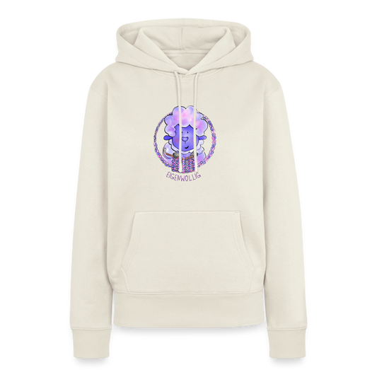 Frauen Premium Hoodie - Eigenwollig - Naturweiß