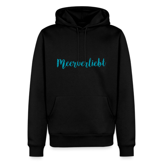 Herren Premium Hoodie - Meeverliebt - Schwarz