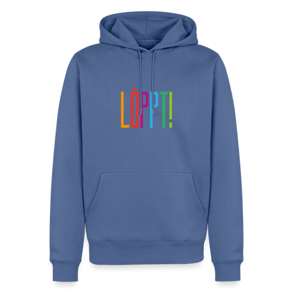 Herren Premium Hoodie - Löppt! - Taubenblau