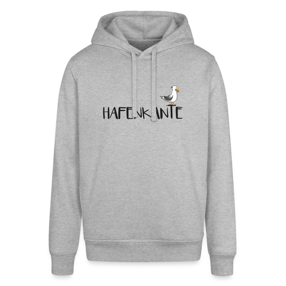 Hafenkante - Unisex Bio-Hoodie - Grau meliert
