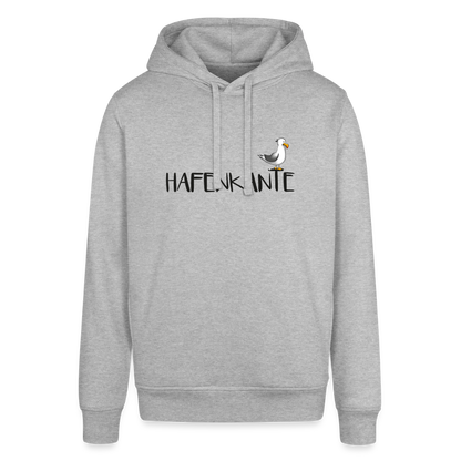 Hafenkante - Unisex Bio-Hoodie - Grau meliert