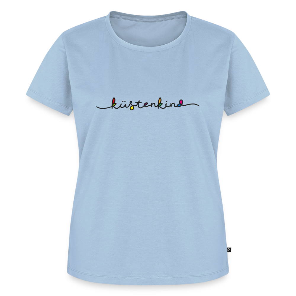 Damen Premium Bio T-Shirt - Küstenkind - Hellblau