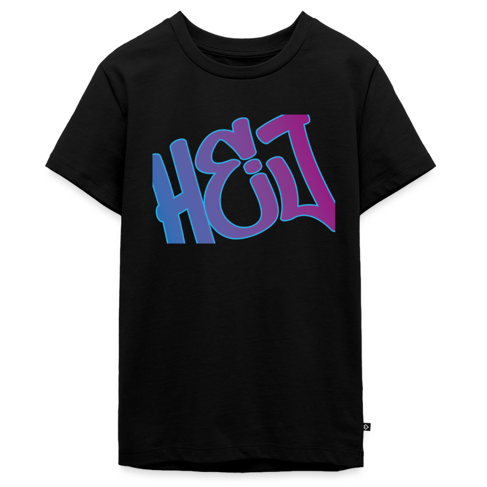 Teenager Premium T-Shirt "Hej" - Schwarz