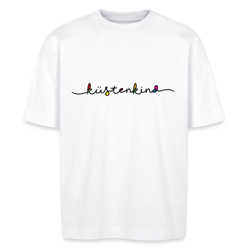 Unisex Oversize Bio-T-Shirt - Küstenkind - Weiß