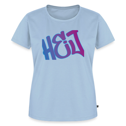 Damen Premium Bio T-Shirt - Hej - Hellblau