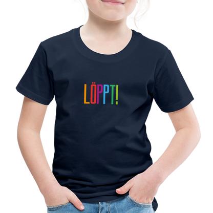 Kinder Premium T-Shirt - Löppt! - Navy