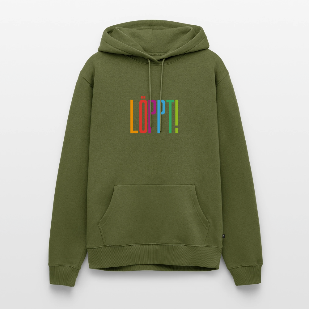 Herren Premium Hoodie - Löppt! - Khaki