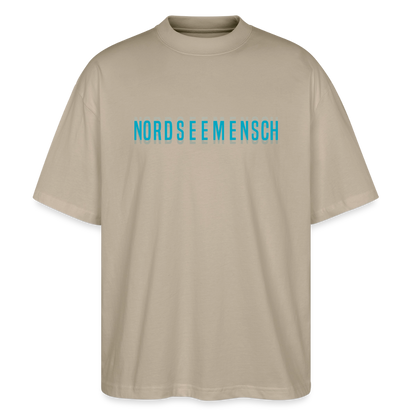 Nordseemensch - Unisex Oversize Bio T-Shirt - Steingrau