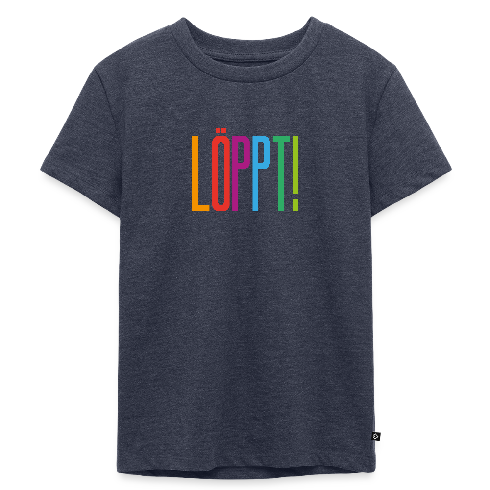 Kinder Premium T-Shirt - Löppt! - Jeansblau 