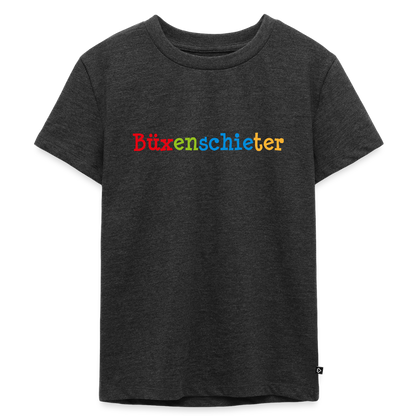 Kinder Premium T-Shirt - Büxenschieter - Anthrazit meliert