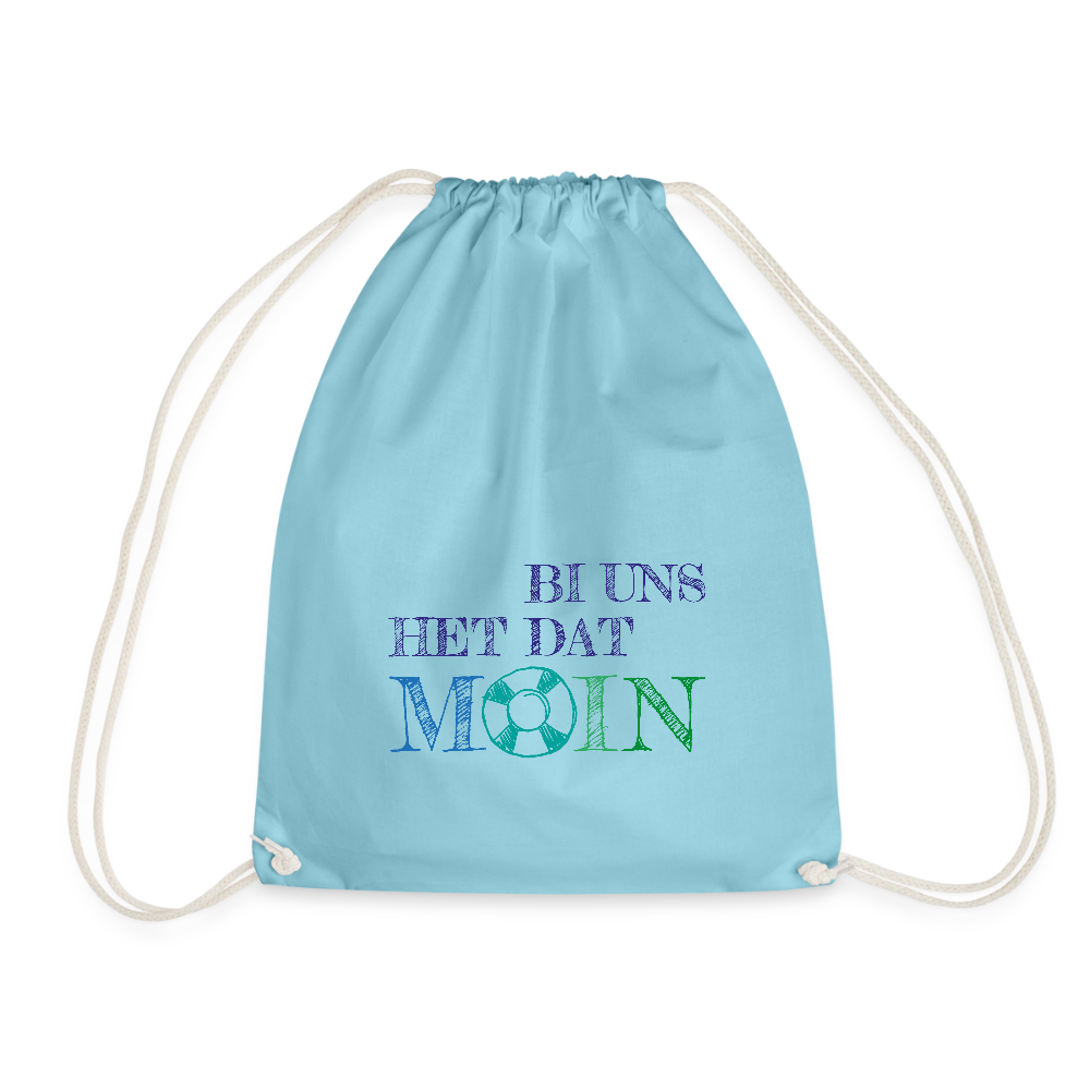 Turnbeutel - Bi uns het dat Moin - Aqua