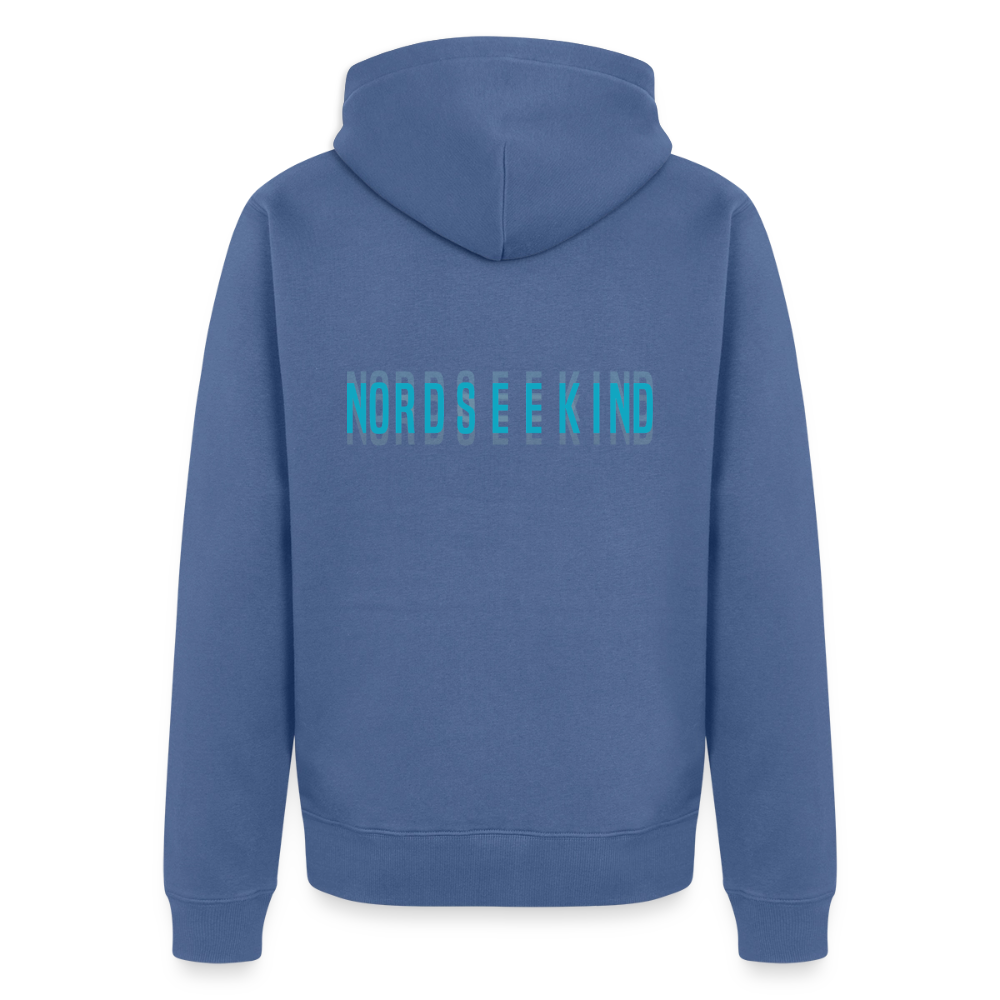 Nordseekind Herren Premium Kapuzenjacke - Taubenblau