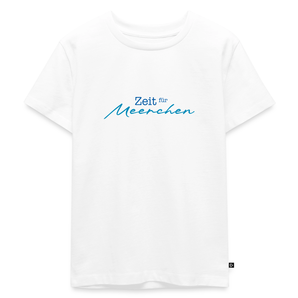 Kinder Premium T-Shirt "Zeit für Meerchen" - Weiß