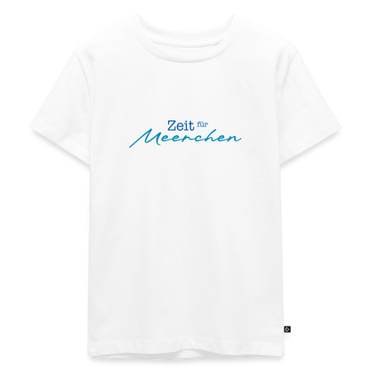 Kinder Premium T-Shirt "Zeit für Meerchen" - Weiß