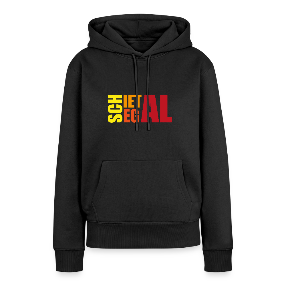 Damen Premium Hoodie - Schietegal - Schwarz