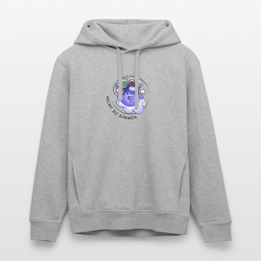 Nicht zu zähmen - Unisex Bio-Hoodie - Grau meliert