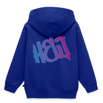 Kinder/Teenager Premium Hoodie "Hej" - Royalblau