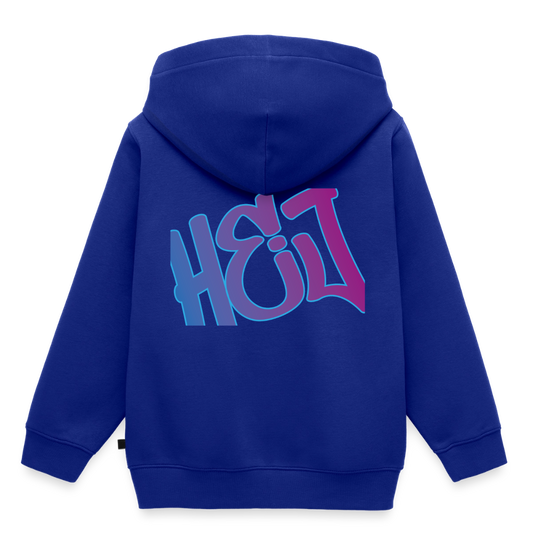 Kinder/Teenager Premium Hoodie "Hej" - Royalblau