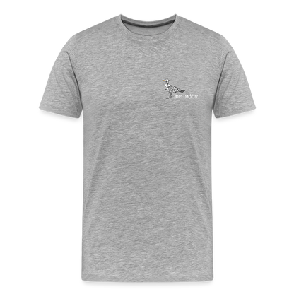 Männer Premium Bio T-Shirt - de mövv (weiss) - Grau meliert