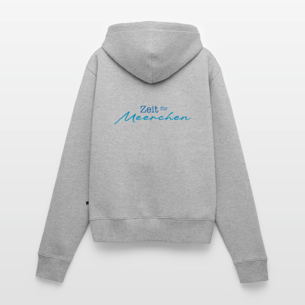 Damen Premium Kapuzenjacke - Zeit für Meerchen - Grau meliert