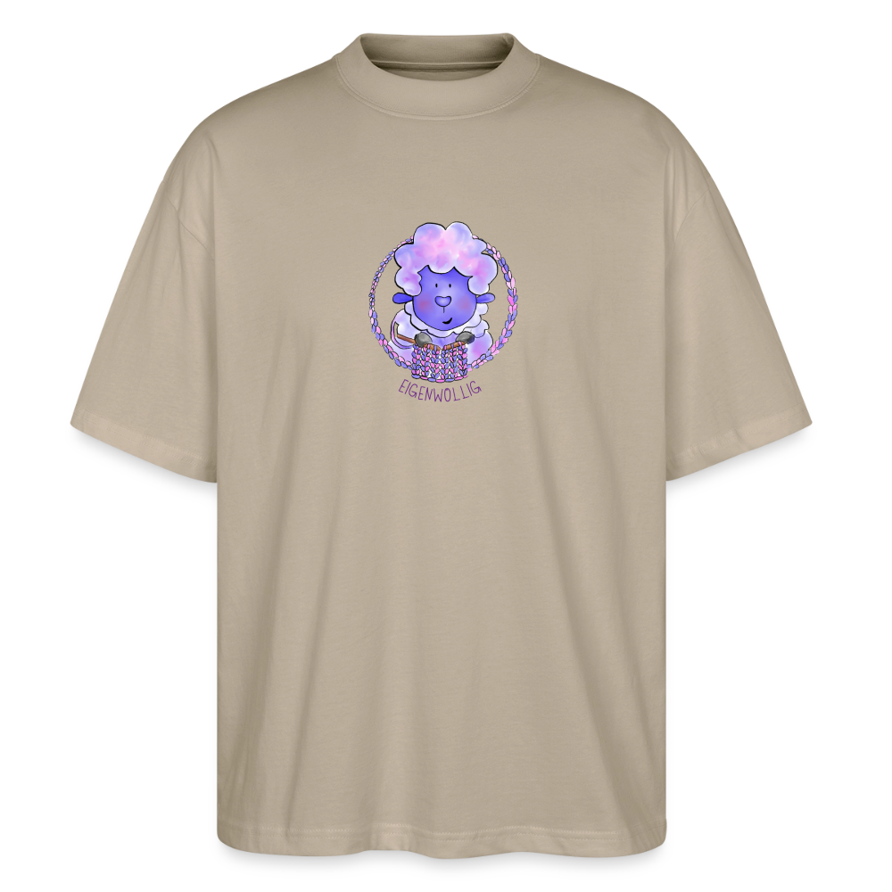Unisex Oversized Bio T-Shirt - Eigenwollig - Steingrau