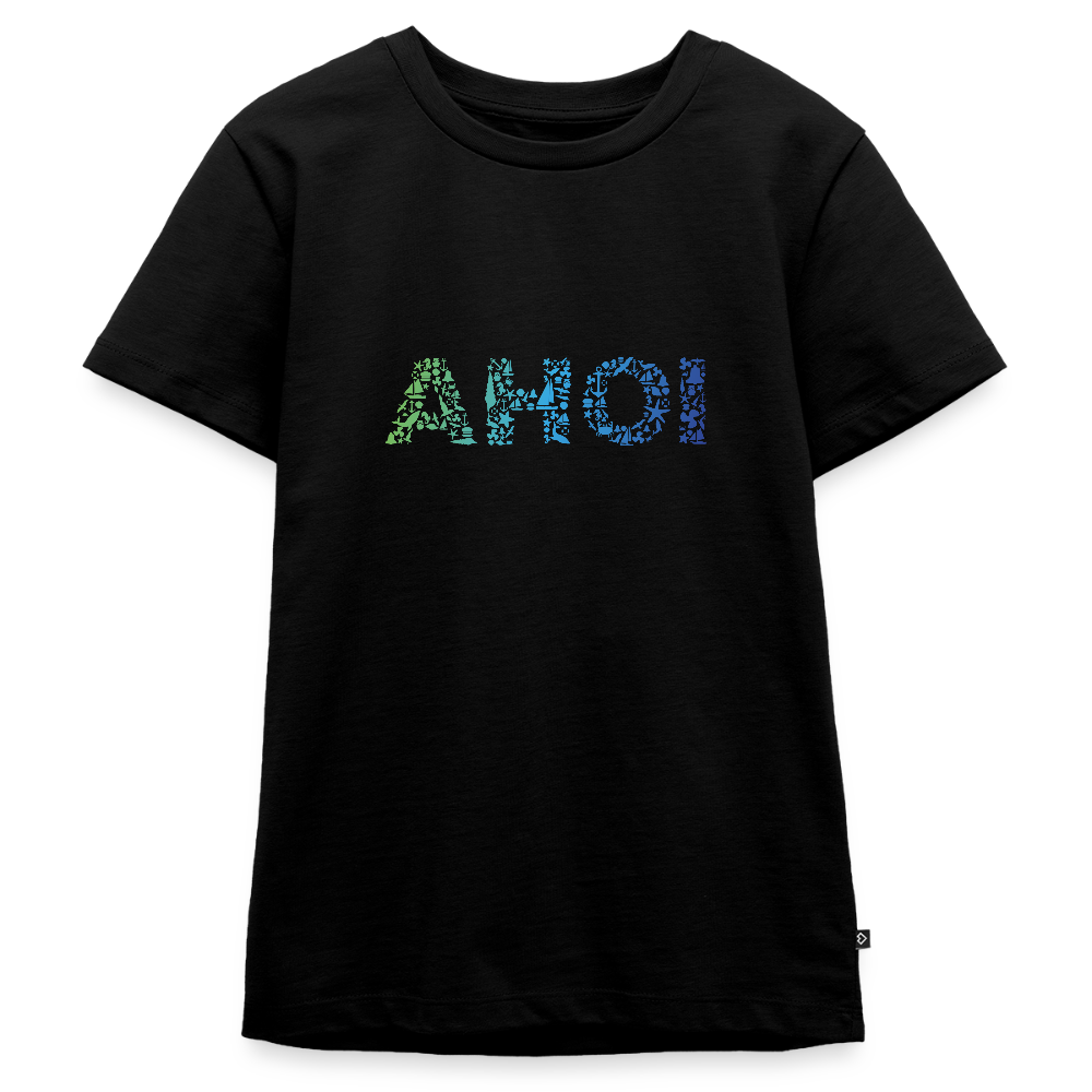 Teenager Premium T-Shirt - Ahoi doodles - Schwarz