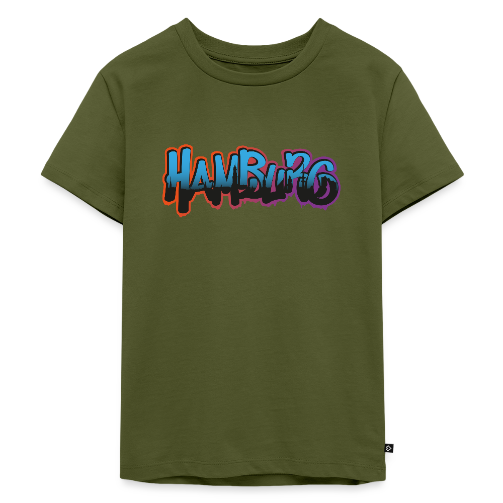 Kinder Premium T-Shirt - Hamburg - Khaki