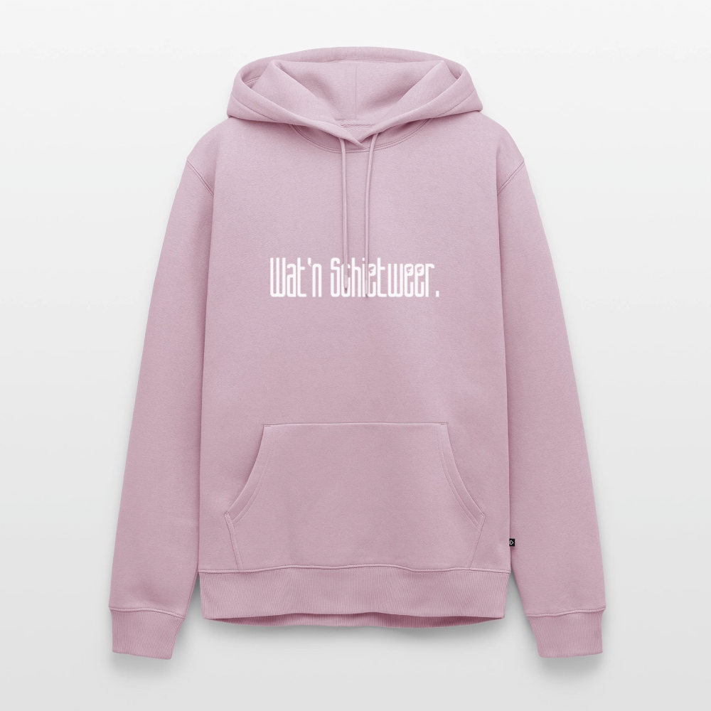 Herren Premium Hoodie - wat'n Schietweer (weiss) - Altrosa