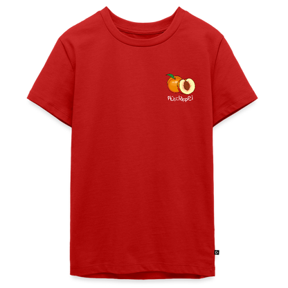 Teenager Premium T-Shirt - Plüschappel (weiss) - Rot