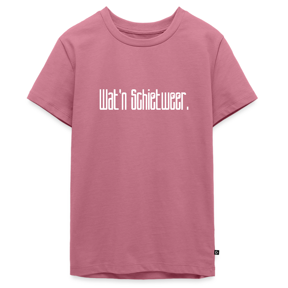 Teenager Premium T-Shirt - wat'n Schietweer (weiss) - Mauve