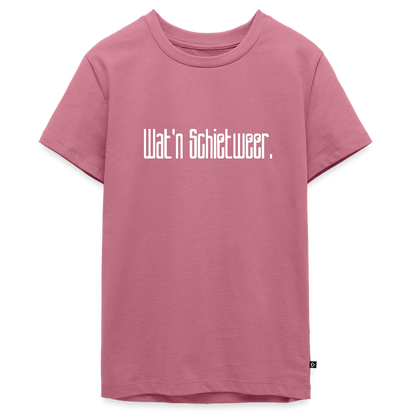 Teenager Premium T-Shirt - wat'n Schietweer (weiss) - Mauve