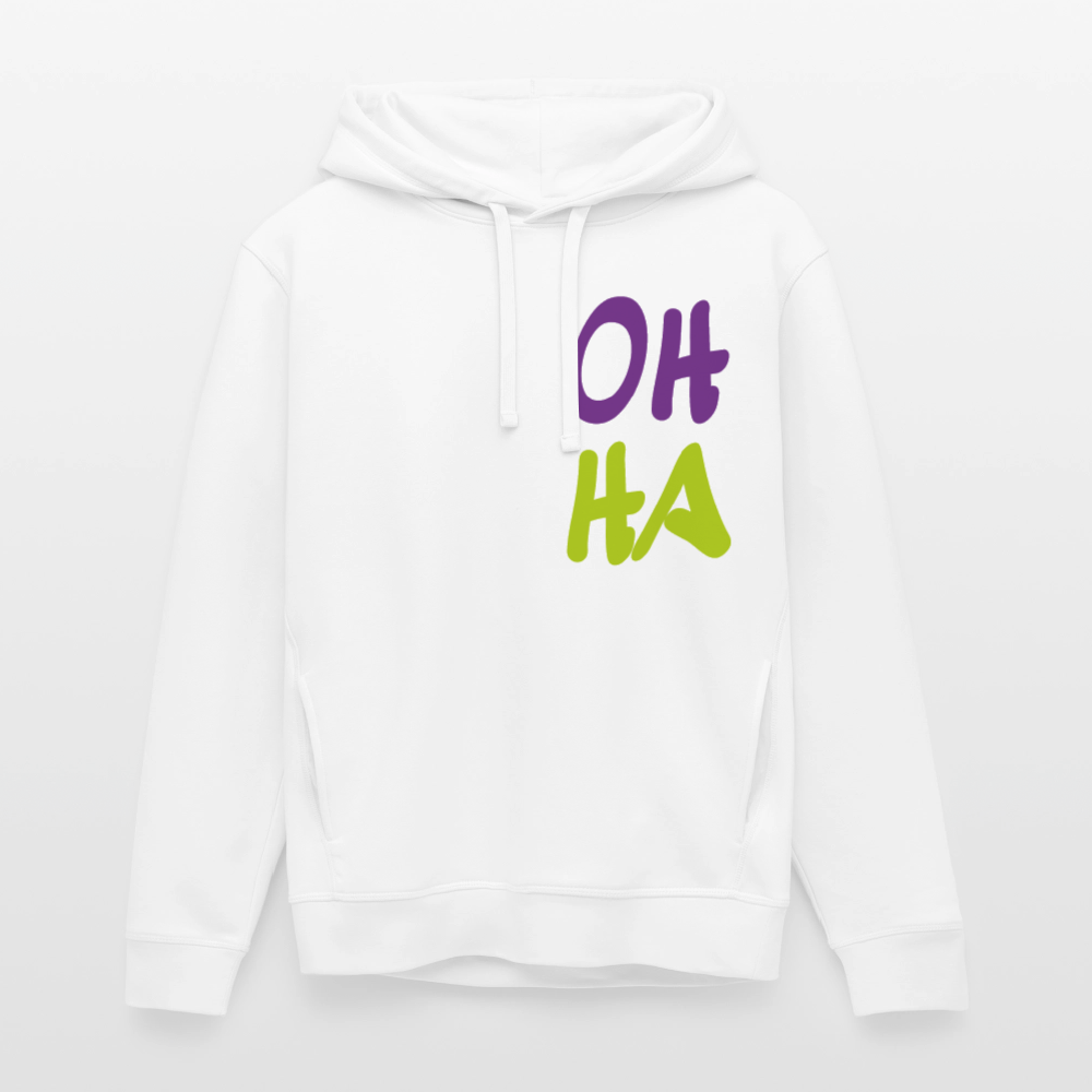 Unisex Bio-Hoodie von - Oh ha - Weiß