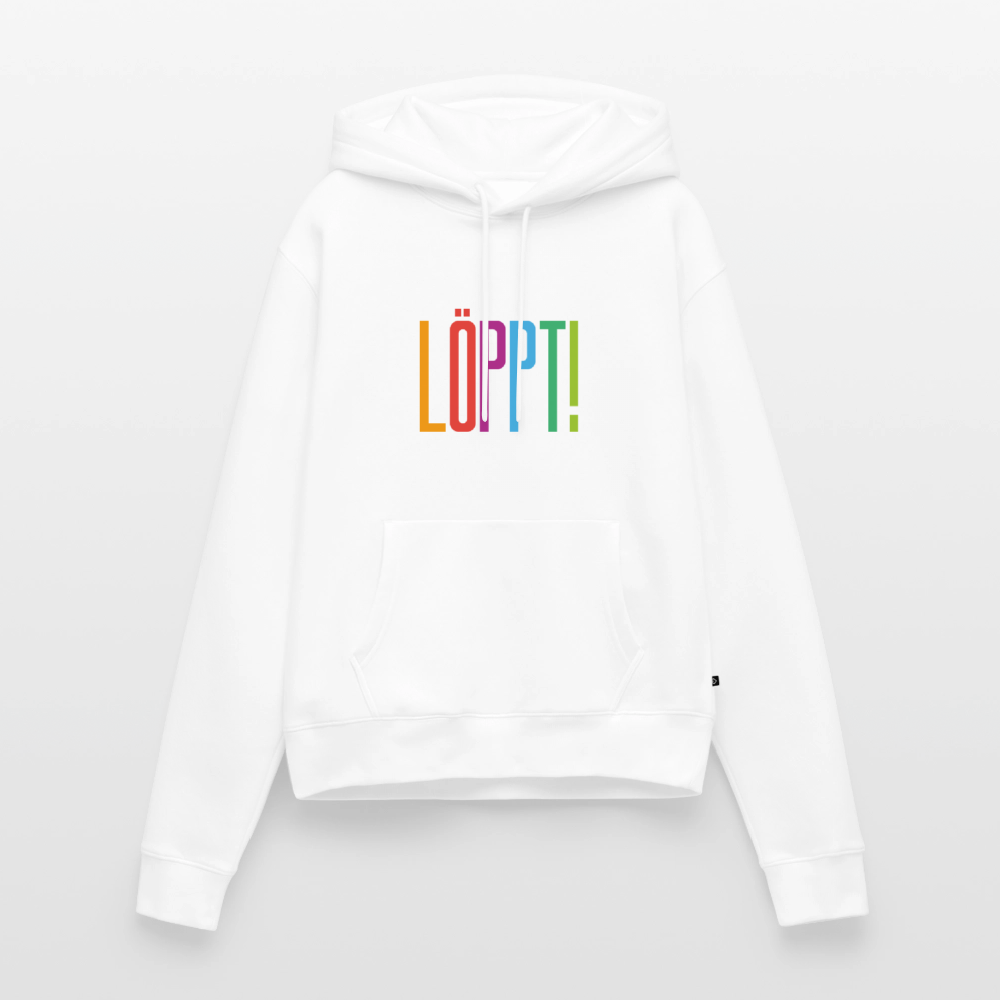 Damen Premium Hoodie - Löppt! - Weiß