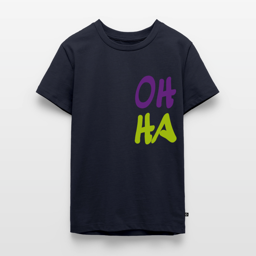 Teenager Premium T-Shirt "Oh ha" - Navy
