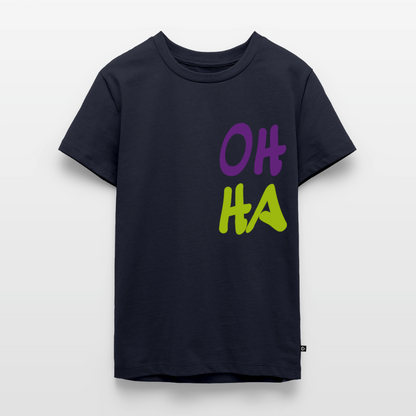 Teenager Premium T-Shirt "Oh ha" - Navy