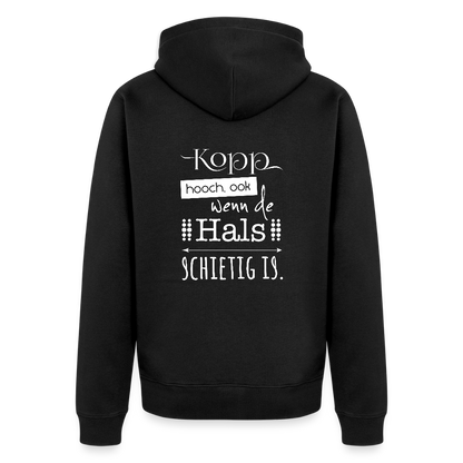 Herren Premium Kapuzenjacke  - Kopp hooch (weiss) - Schwarz