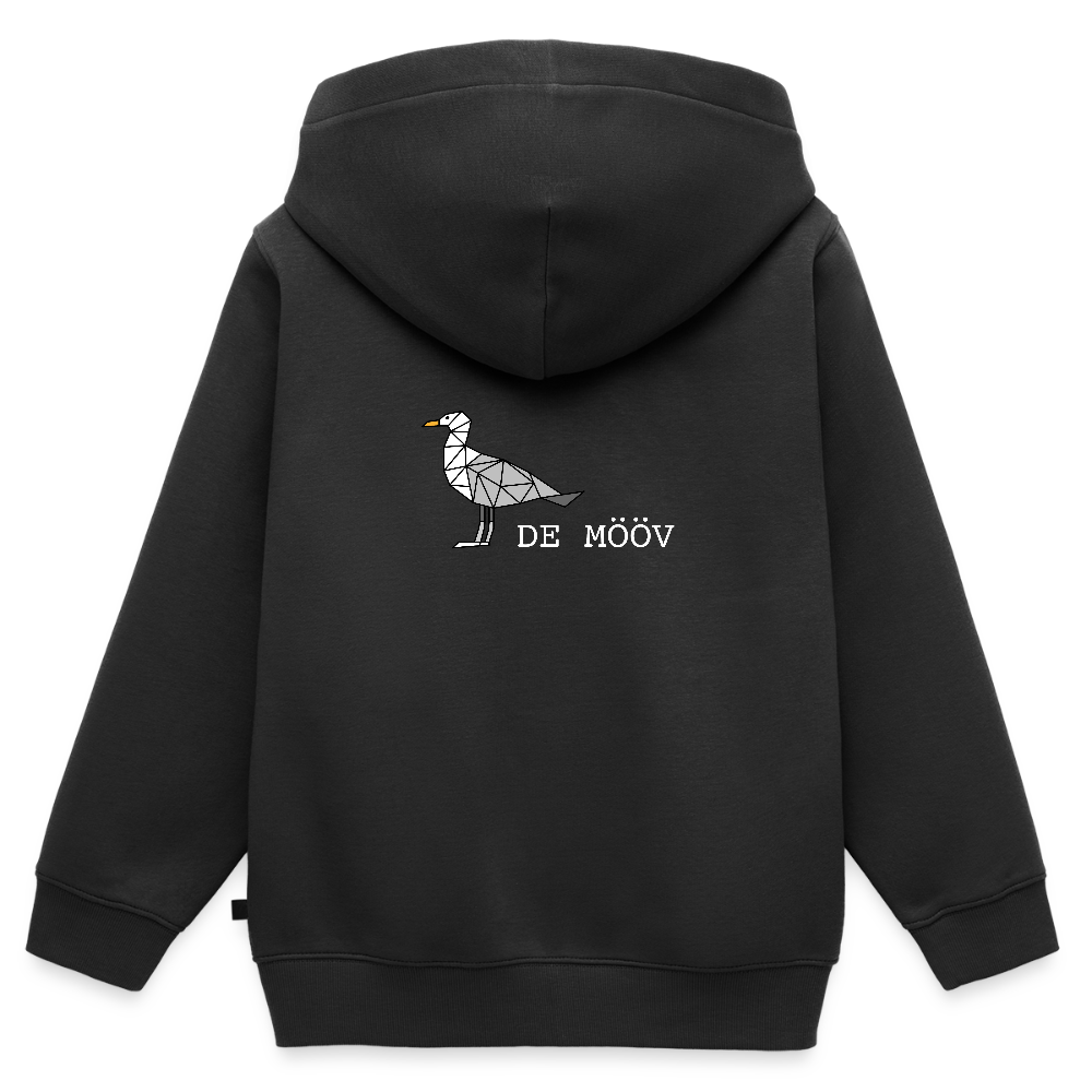Kinder Premium Kapuzenjacke - de Mööv (weiss) - Schwarz