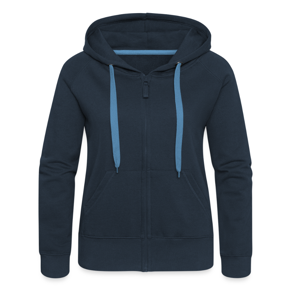 Frauen Premium Kapuzenjacke - Kopp hooch (weiss) - Navy