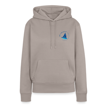 Damen Premium Hoodie - Küstenglück - Taupe