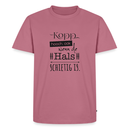 Herren Premium Bio T-Shirt - Kopp hooch - Mauve
