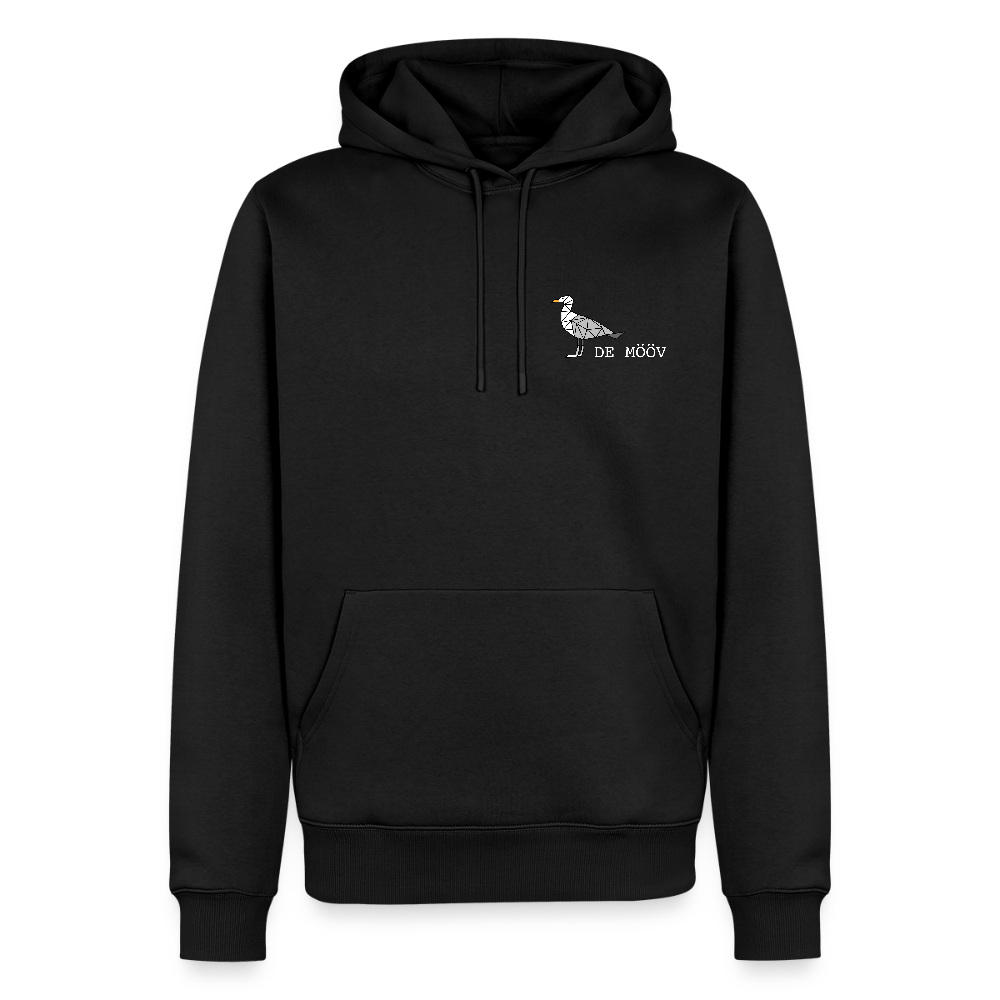 Herren Premium Hoodie - de Mööv (weiss) - Schwarz