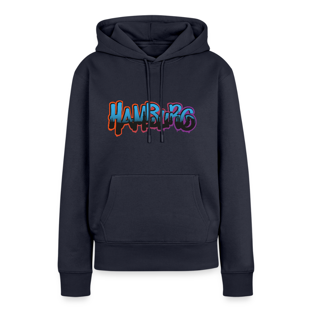 Damen Premium Hoodie - Hamburg - Navy