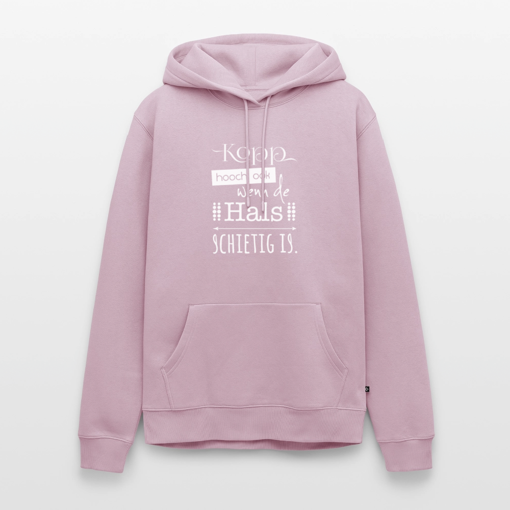 Herren Premium Hoodie - Kopp hooch (weiss) - Altrosa