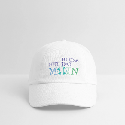 Baseballkappe - Bi uns het dat Moin - Weiß/Weiß