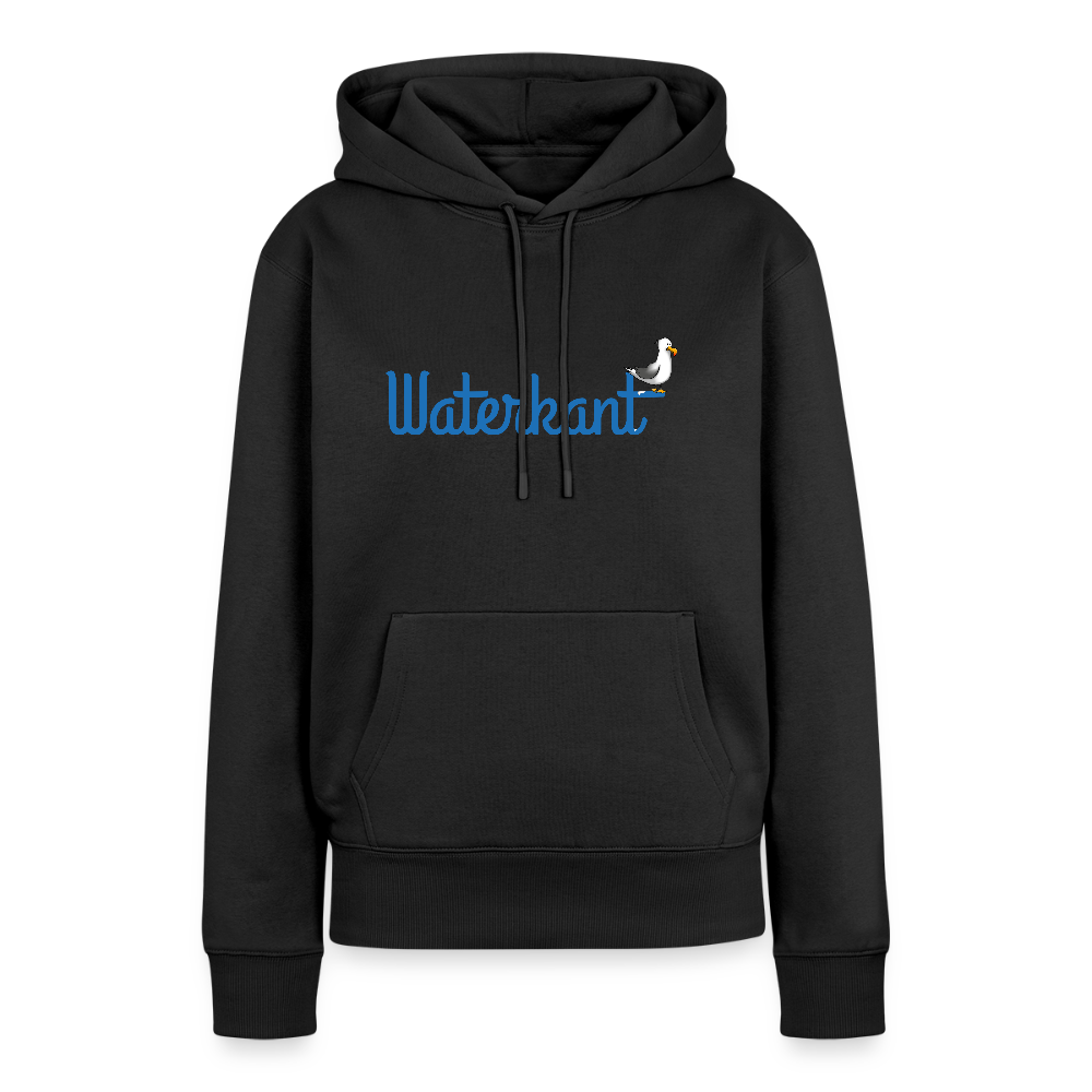 Damen Premium Hoodie - Waterkant - Schwarz