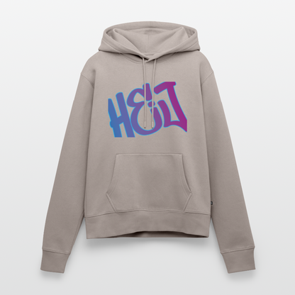 Damen Premium Hoodie - Hej - Taupe